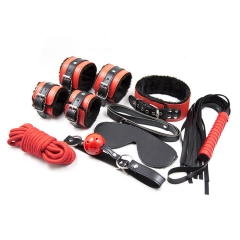 Hot Sell 7 Pcs Leather Restraint Fetish Women Slav