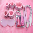Sex Toys Bondage Female Sex Bondage With Vibrating Anal Plugs 7 PCS Kits In Stock