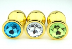 Various Colors jewelry heart metal anal plug