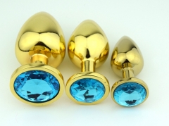 Various Colors jewelry heart metal anal plug