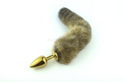 Small Medium and Large Size Fox Tail Anal Plug