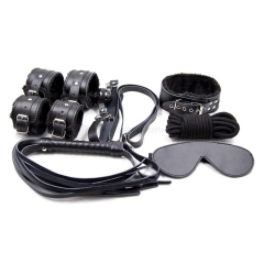 Male Female Leather Restraint 7 Units Bondage Set,Bondage Sex Toys