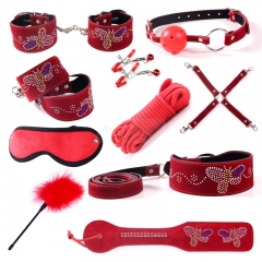 2017 High Quality 10 Pcs BDSM Items Women Sex Restraints Bondage