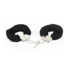 Wholesale Cheap SM Hand Cuff Wrist Cuff Metal Soft Fur Wrist Cuffs
