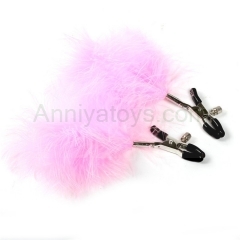 Beautiful Tail Bondage Nipple Clamps Metal Fetish Vaginal Clip