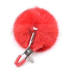 Different Colors Metal Nipple Clamps With Tail BDSM Bondage Game Toys Nipple Clamp