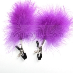 Beautiful Tail Bondage Nipple Clamps Metal Fetish 