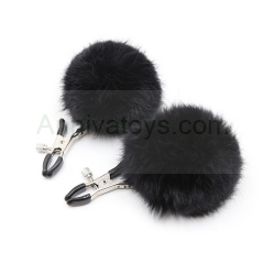 Different Colors Metal Nipple Clamps With Tail BDSM Bondage Game Toys Nipple Clamp